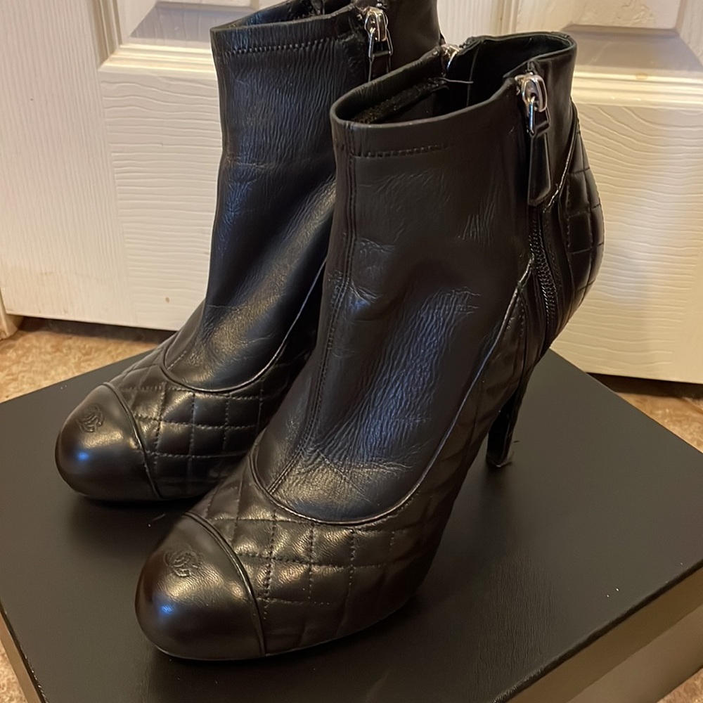 Chanel Lambskin Booties - Picture 2 of 10